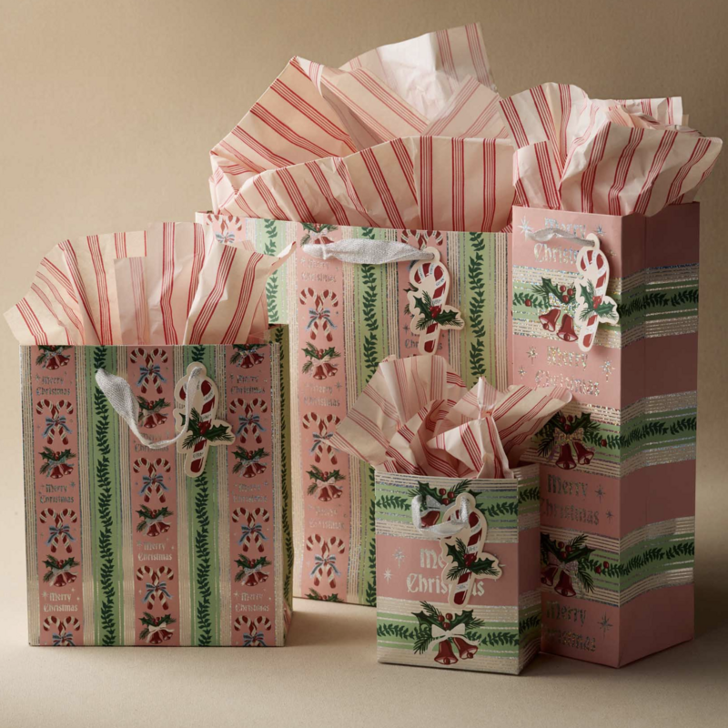 Candy Cane Stripe Gift Bag