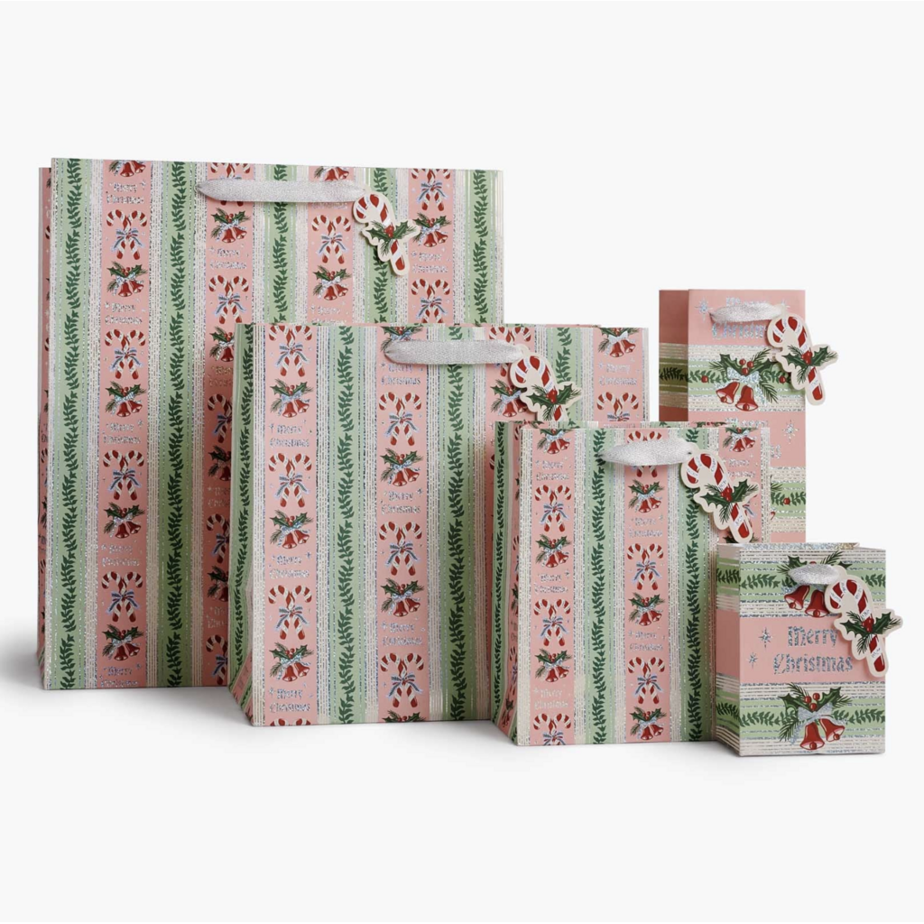 Candy Cane Stripe Gift Bag