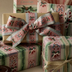 Candy Cane Stripe Jacquard Ribbon
