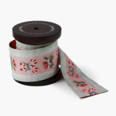 Candy Cane Stripe Jacquard Ribbon