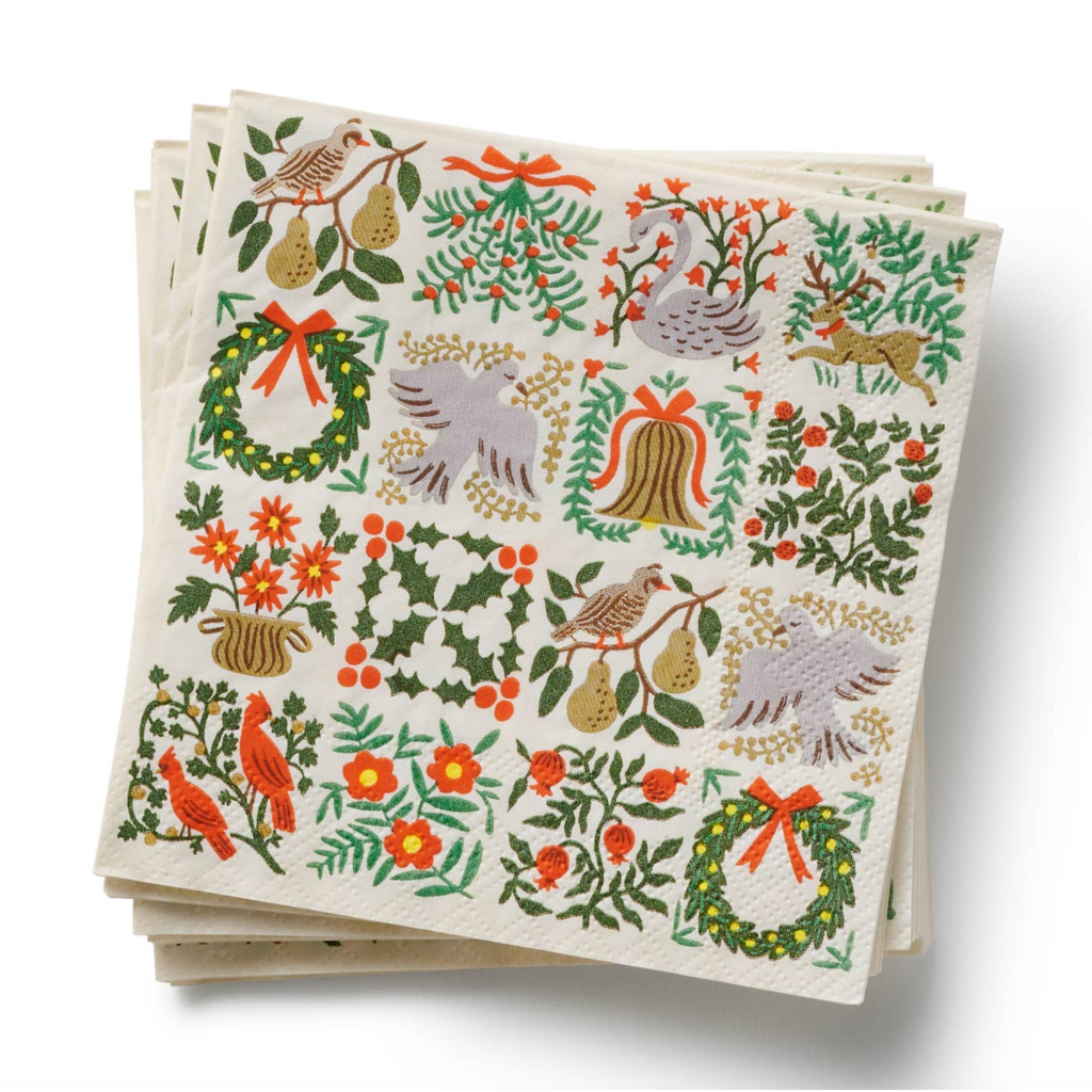 Christmastide Cocktail Napkins