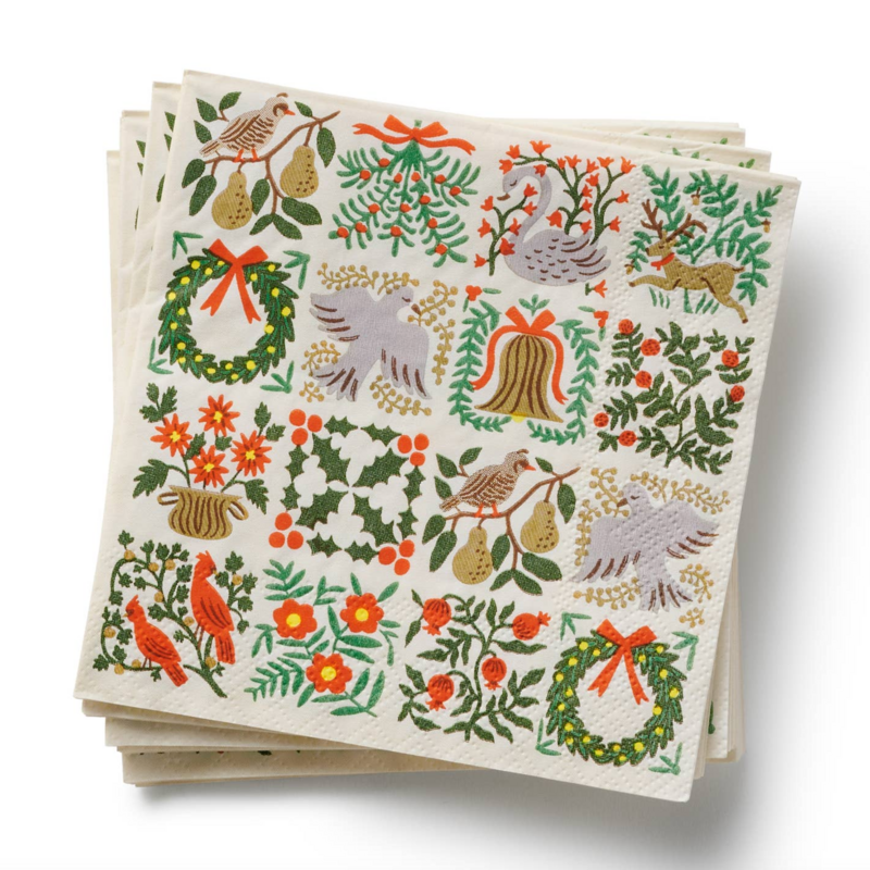 Christmastide Cocktail Napkins