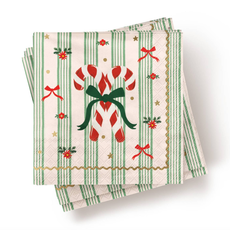 Holly Jolly Paper Cocktail Napkins