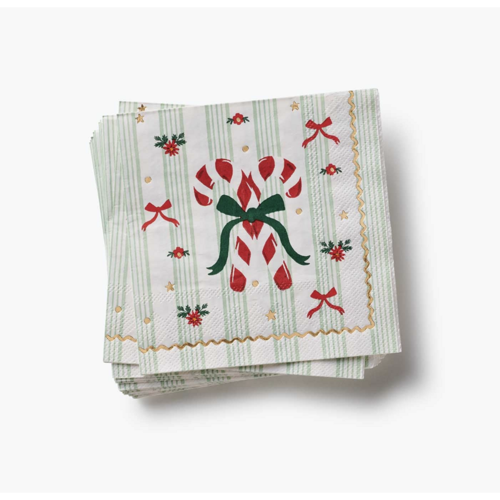 Holly Jolly Paper Cocktail Napkins