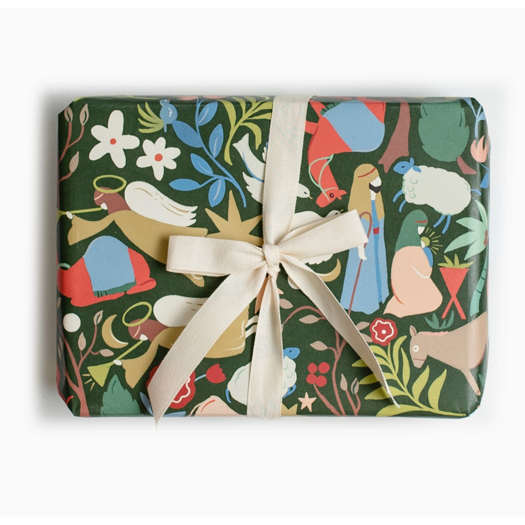 Folk Nativity Wrap Roll