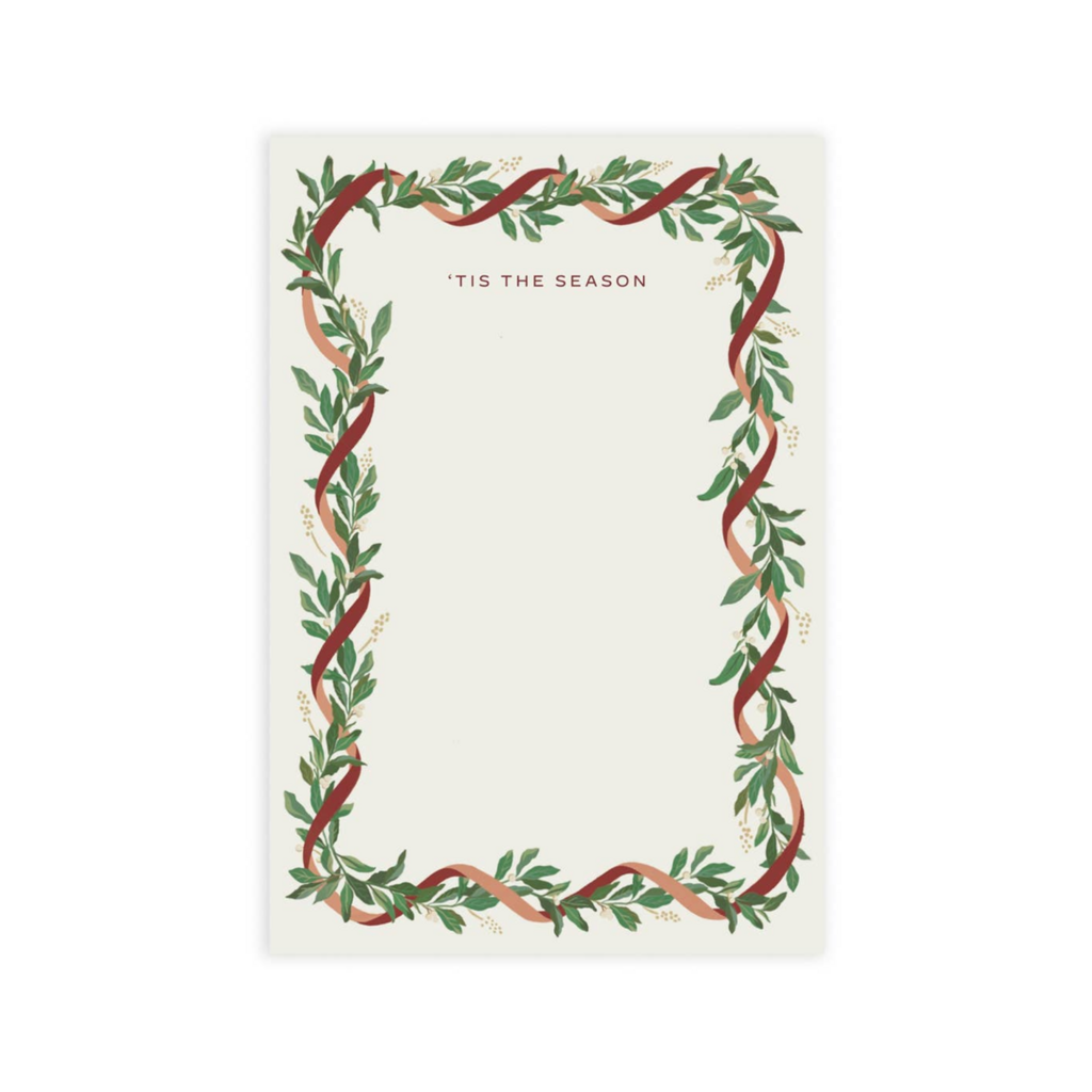 Ribbon Laurel Notepad
