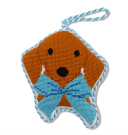 Dachshund Needlepoint Icon Ornament