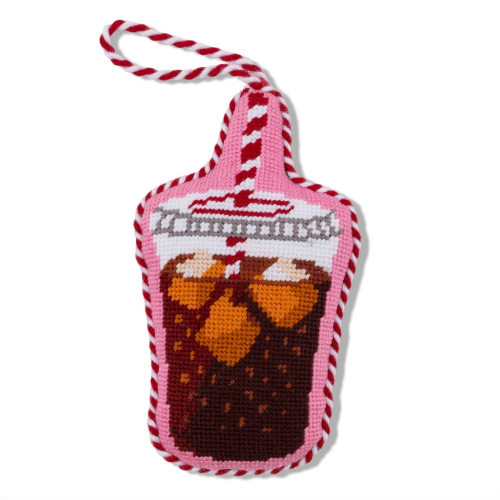 Diet Coke Needlepoint Icon Ornament