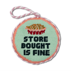 Store Bought Is Fine Needlepoint Ornament
