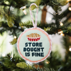 Store Bought Is Fine Needlepoint Ornament