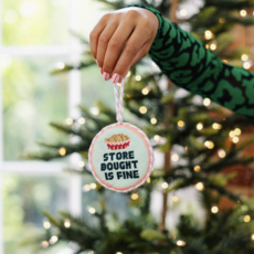 Store Bought Is Fine Needlepoint Ornament