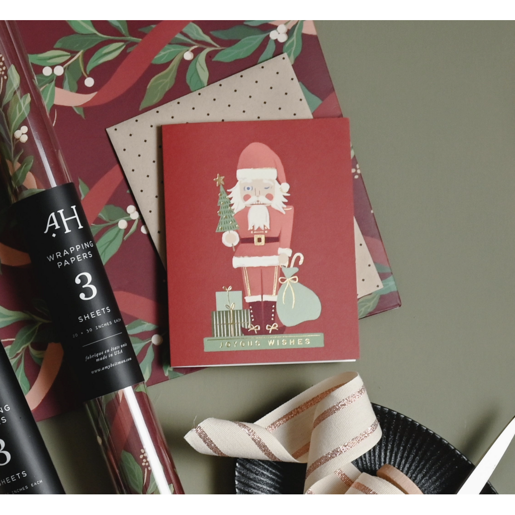 Nutcracker Santa Card
