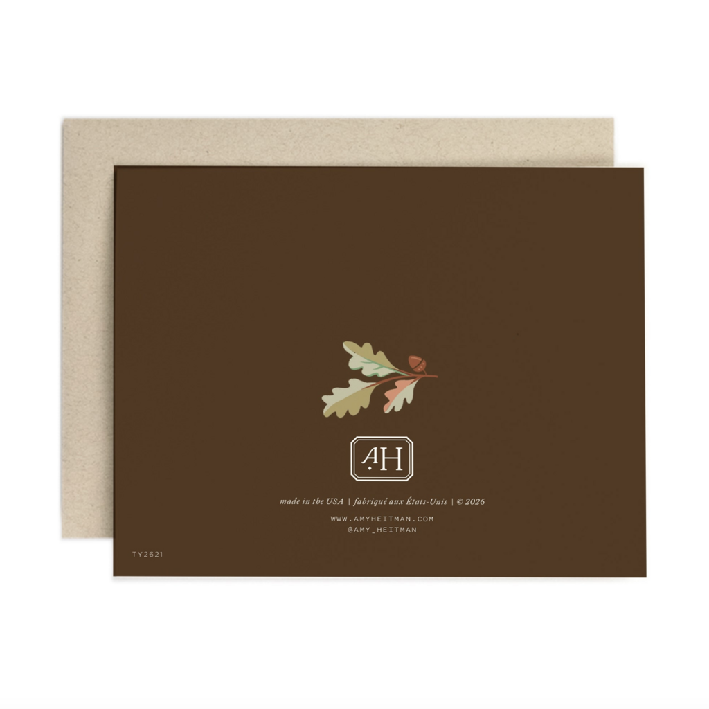 Grateful Oak Frame Card