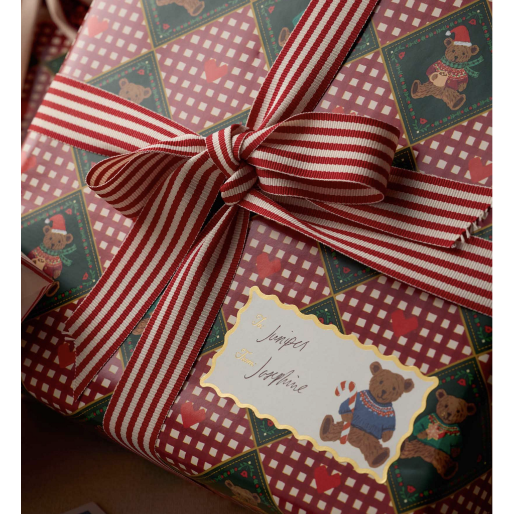 Beary Christmas Continuous Wrapping Paper Roll