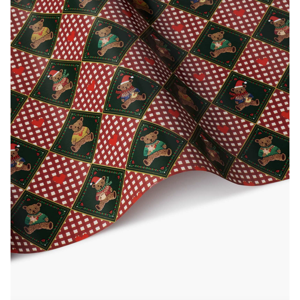 Beary Christmas Continuous Wrapping Paper Roll
