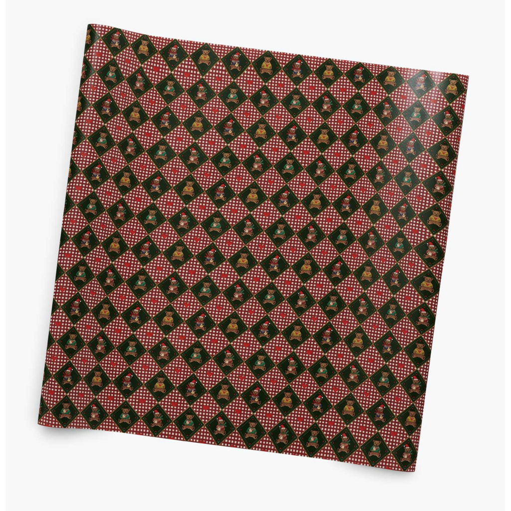 Beary Christmas Continuous Wrapping Paper Roll