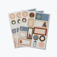 Pack Of 3 Beary Christmas Stickers & Labels