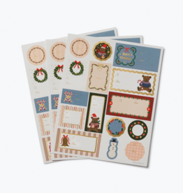 Pack Of 3 Beary Christmas Stickers & Labels