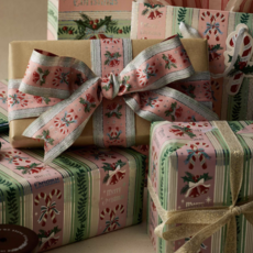 Candy Cane Stripe Continuous Wrapping Paper Roll