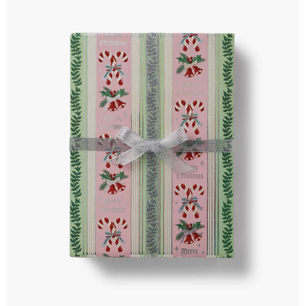 Candy Cane Stripe Continuous Wrapping Paper Roll