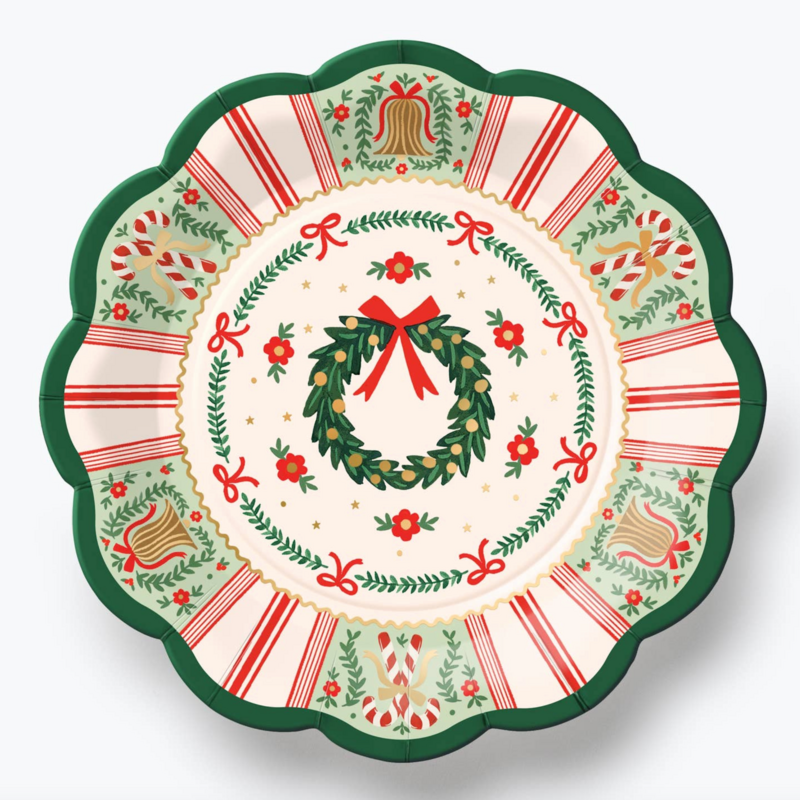 Holly Jolly Small Paper Plates