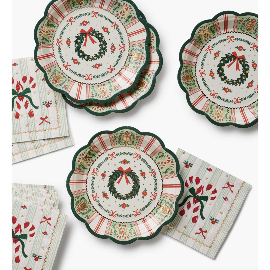 Holly Jolly Small Paper Plates