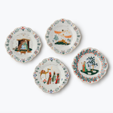 Nativity Porcelain Dessert Plate Set