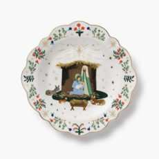 Nativity Porcelain Dessert Plate Set