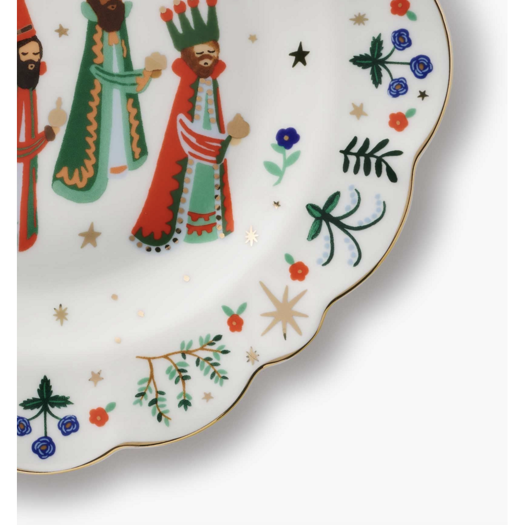 Nativity Porcelain Dessert Plate Set