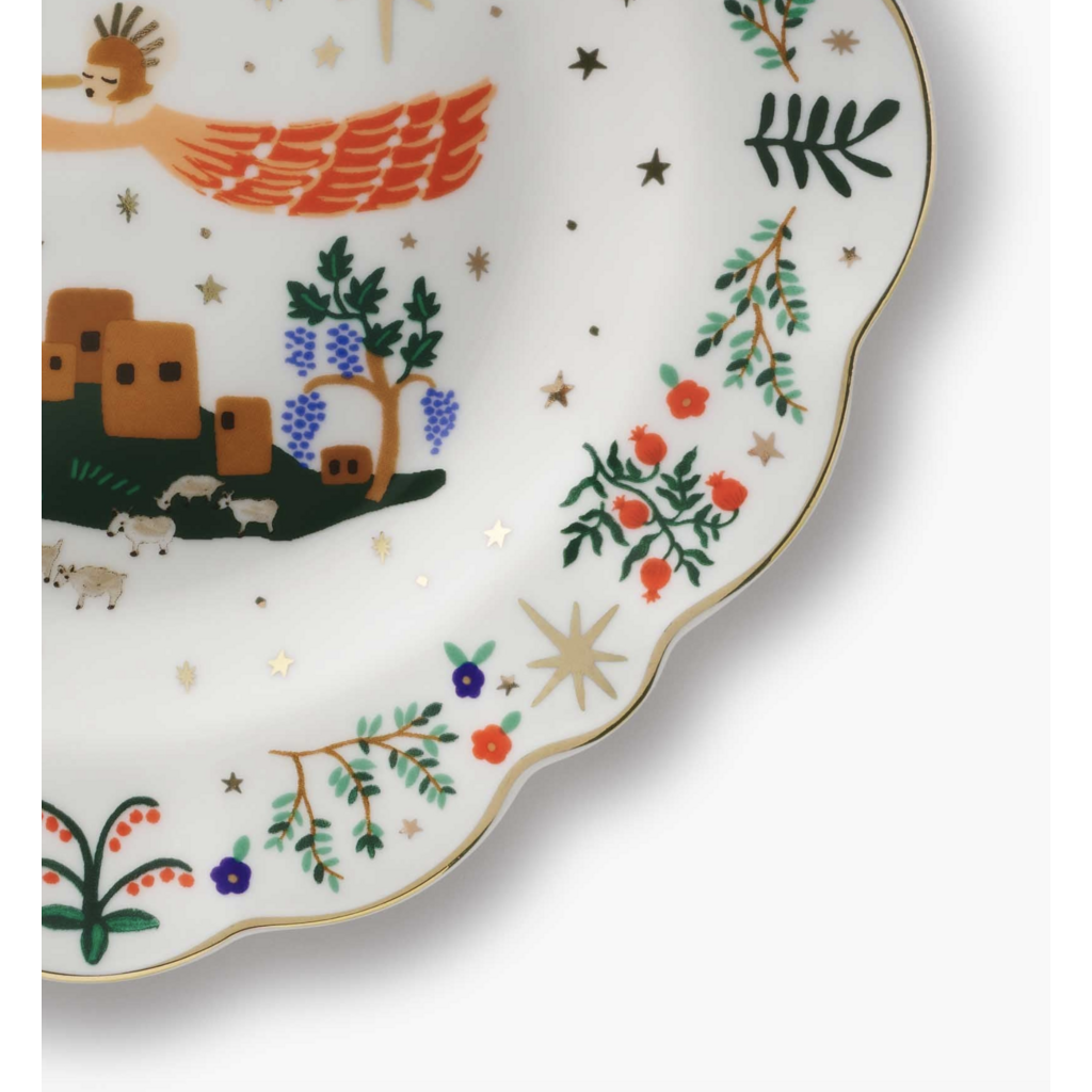 Nativity Porcelain Dessert Plate Set