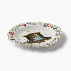 Nativity Porcelain Dessert Plate Set