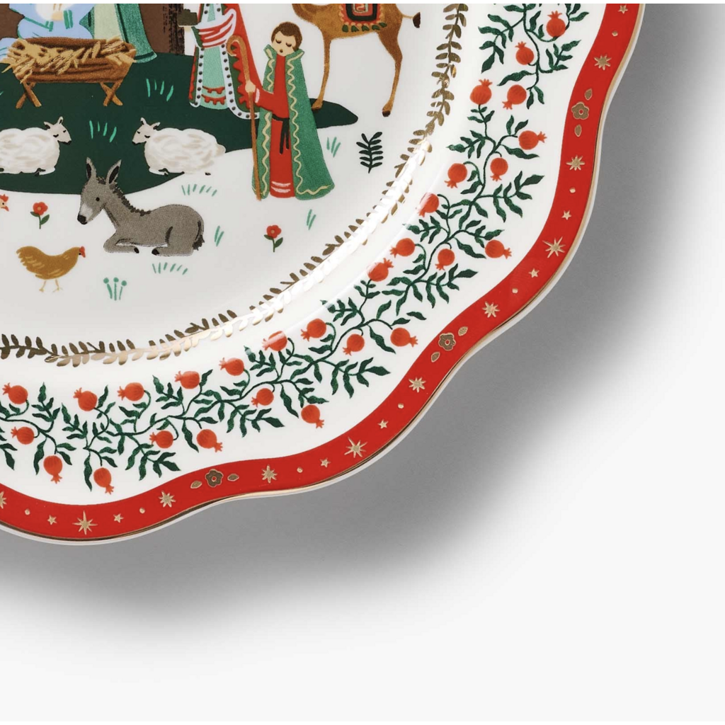 Nativity Porcelain Dinner Plate Set