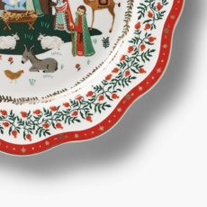 Nativity Porcelain Dinner Plate Set