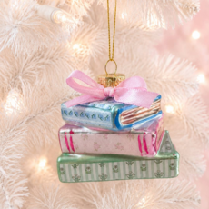 Pretty Little Library Books Ornament