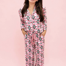 Santa's Candy Cane Christmas Pants Pajama Set