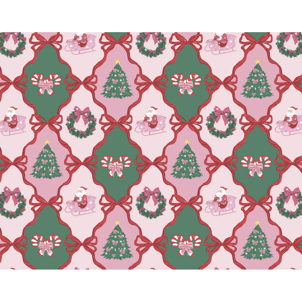 Santa's Candy Cane Christmas Pants Pajama Set