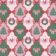 Santa's Candy Cane Christmas Pants Pajama Set