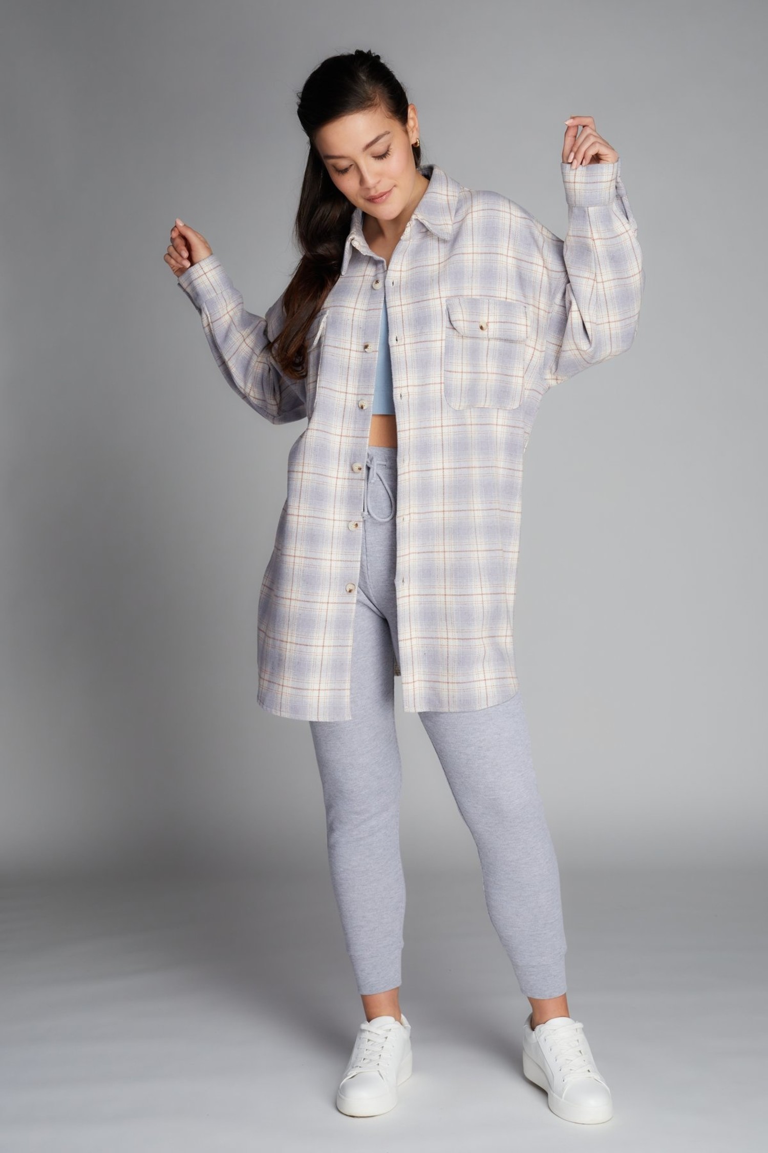 oversized plaid shirt