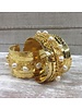 Gold Plated Cuff with fresh Water Pearl