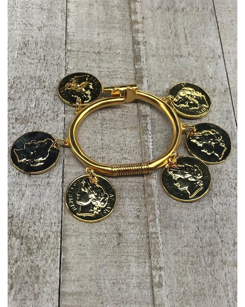 Brazalete 6 monedas 4 soles