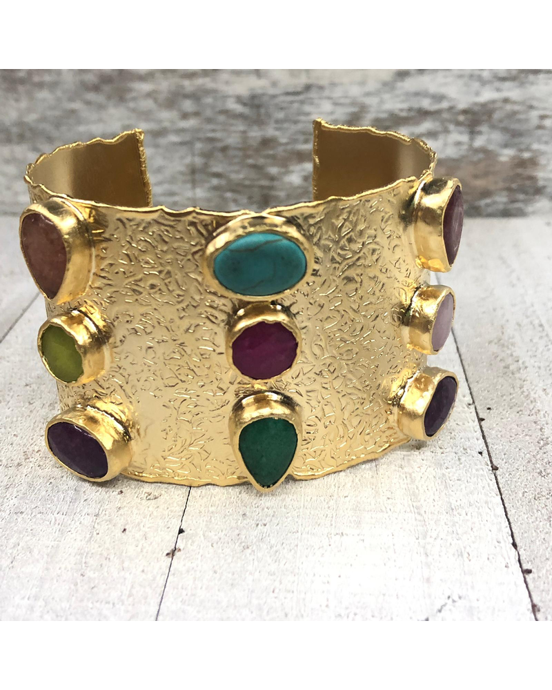 Multi Stone Cuff