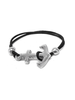 BRACELET BLACK STRING ANCHOR