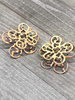 Brass Earrings flower