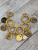 Brazalete monedas 4 soles Gold plated