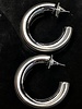 1.6” hoops Earrings Rhodium