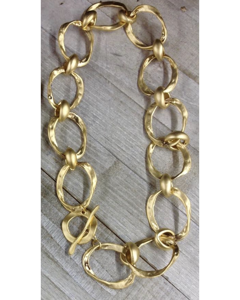 Brass Gold Plated 24” Necklace