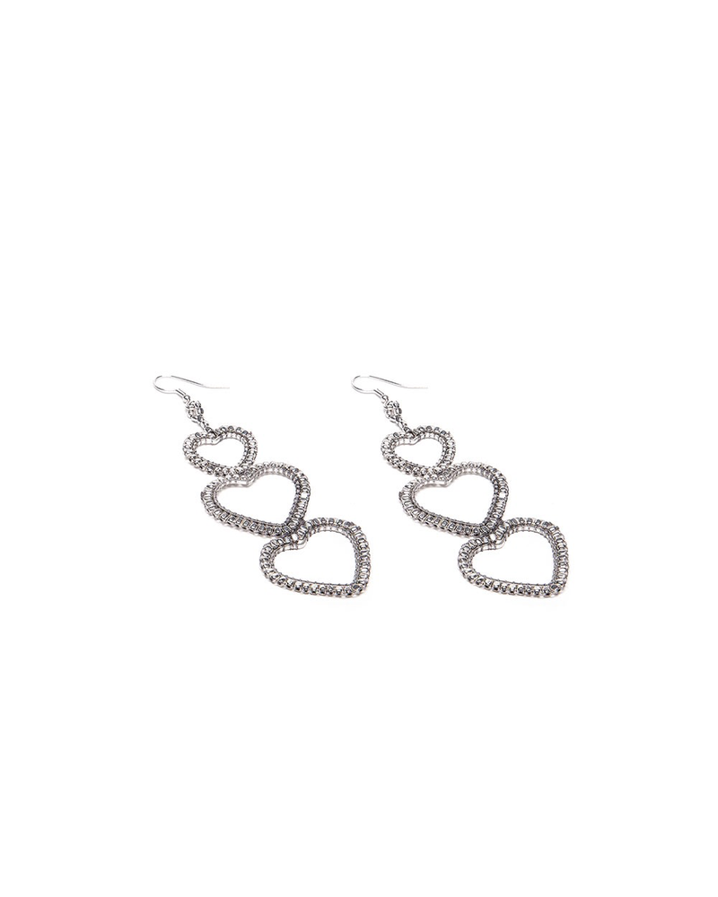 3 MICRO HEART EARRING