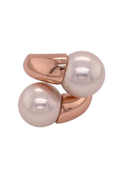 Rose Pearl Rose gold Ring