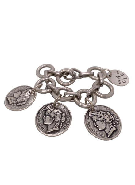 3 coin Bracelet