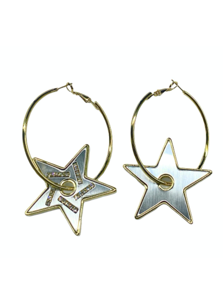 Mirror Star Earrings